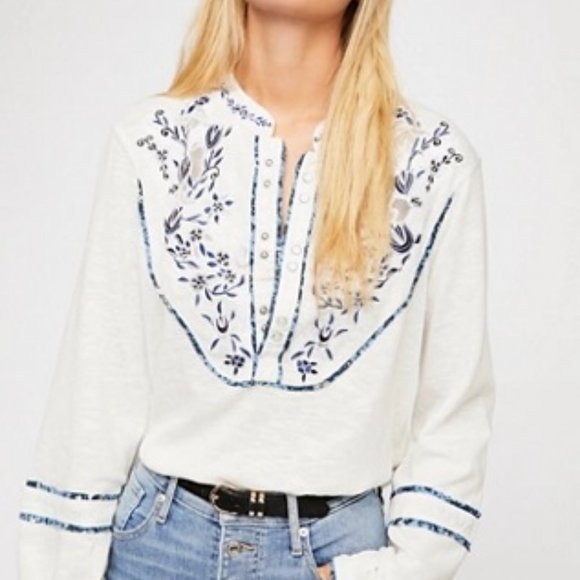 FREE PEOPLE SUNDANCE KID HENLEY - Picture 2 of 2